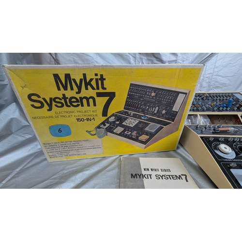 1850 - Vintage Mykit System 7 Electronic Project Kit With Instructions In Original Box