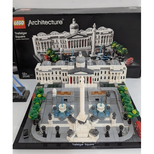 1700 - 3 Lego Architecture Sets: London, Buckingham Palace, Trafalgar Square, 21034, 21045, 21029