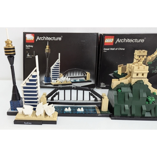 1701 - 3x Lego Architecture Sets: Great Wall Of China, Paris, Sydney. 21044, 21041, 21032