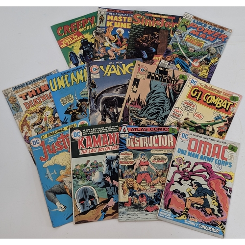 464 - An Assortment Of Vintage D.C., Marvel And Charlton Comics etc. The Thing, Creepy Worlds, Doomsday Is... 