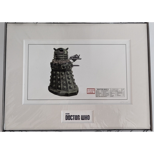 1595 - A Special Dr. Who Limited Edition Ironside Dalek Concept Artwork 45/100 - 41 x31cm