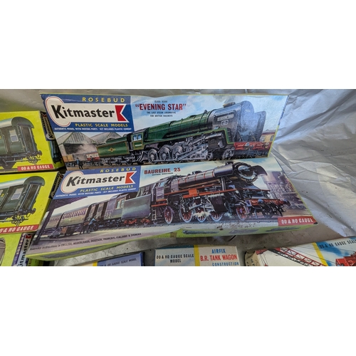 1666 - Vintage Railway Model Kits And Part Boxes (Not complete sets). Airfix And Rosebud Kit Master - All 0... 