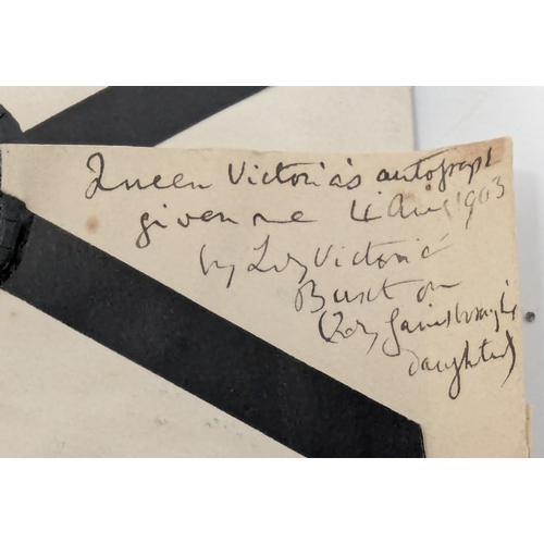 330 - A Queen Victoria Autograph Letter / Signed Envelope