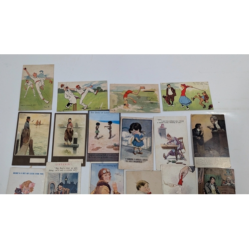 403 - An Assortment Of Antique And Vintage Postcards - Mostly Humorous