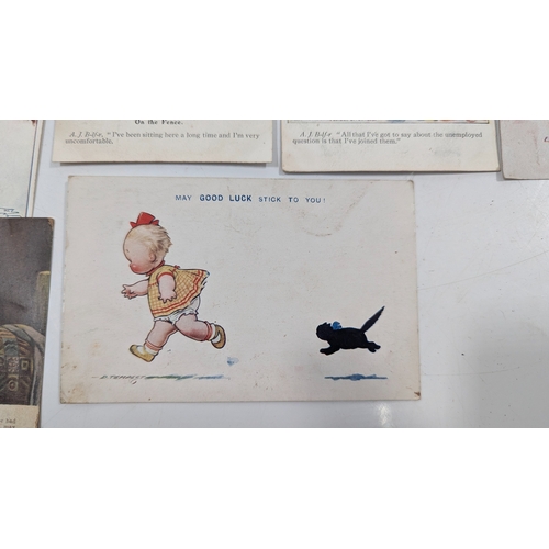 403 - An Assortment Of Antique And Vintage Postcards - Mostly Humorous