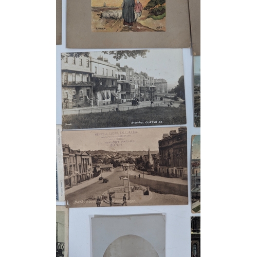 404 - An Assortment Of Antique And Vintage Postcards - Mostly Photographs Including Bath And Bristol