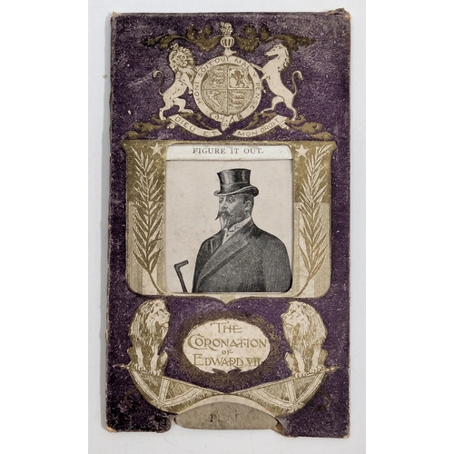 406 - A Novelty Coronation Of Edward VII 'Before And After' Card And Wills Tobacco 'Westward Ho!' Kitten C... 