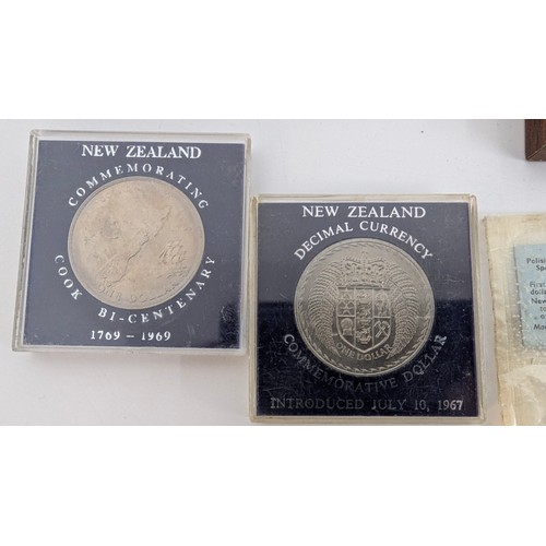 254B - Royal House Of Windsor British Coins Of The Realm - Polished New Zealand 1967 Decimal Set Etc.