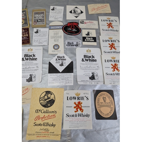 605 - Assorted Unused Whiskey Bottle Labels And Others