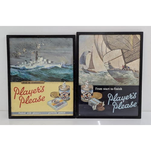 600 - 2x Players Cigarettes Original Framed Advertising Posters