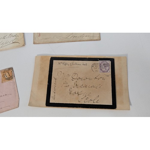 331 - An Assortment Of Victorian Letters And Postal History Including Australian Q.V. 6d Blue Etc.