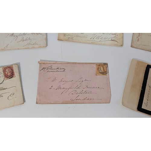 331 - An Assortment Of Victorian Letters And Postal History Including Australian Q.V. 6d Blue Etc.