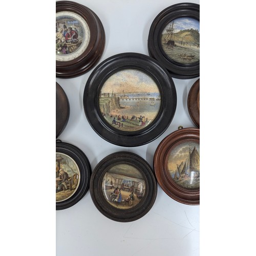 188B - A Collection Of Prattware Jar Lids