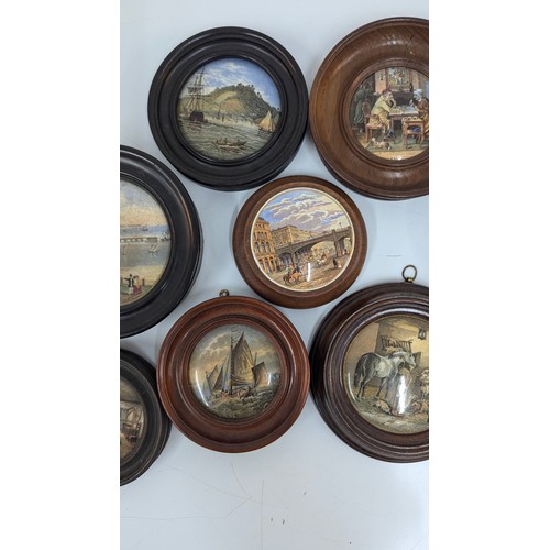 188B - A Collection Of Prattware Jar Lids