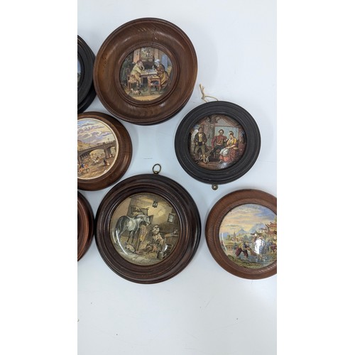 188B - A Collection Of Prattware Jar Lids