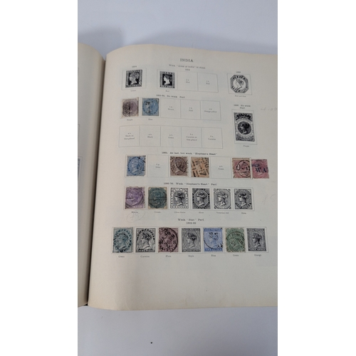 342 - A New Ideal Stamp Album Including a MINT 1d Black (Penny Black) Org Gum