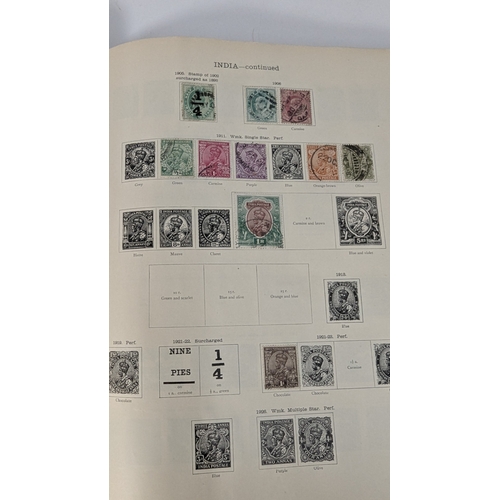 342 - A New Ideal Stamp Album Including a MINT 1d Black (Penny Black) Org Gum