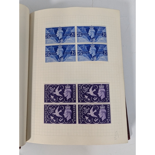 344 - S G Minor Album - GB George VI Many Blocks 4