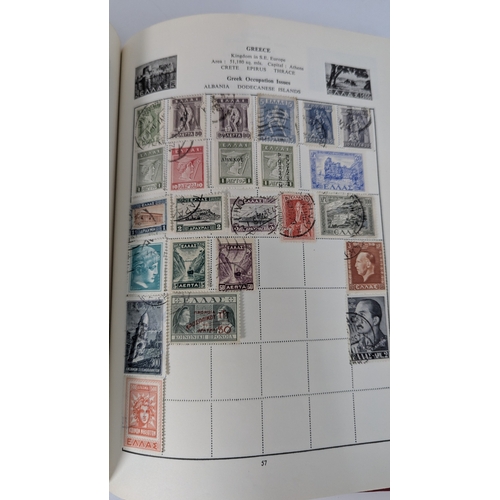 355 - An Album of Worldwide Stamps - Clean - Good German States, Hitler, Penny Reds