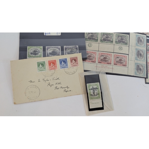 364 - A Quantity of Mint Papua New Guinea Mint Stamps, Nine Pence Coverprint, 6d Error 1952 First Day Cove... 