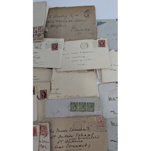 367 - A Large Quantity of GB Envelopes and Letters - Queen Victoria and George V Stamps