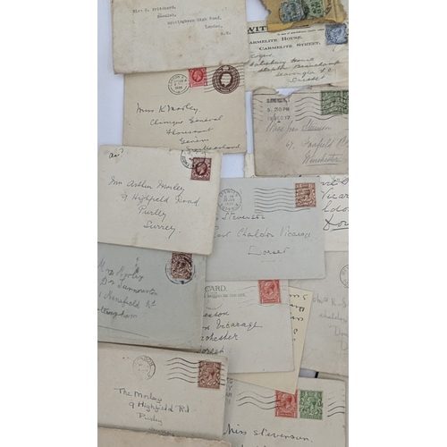 367 - A Large Quantity of GB Envelopes and Letters - Queen Victoria and George V Stamps