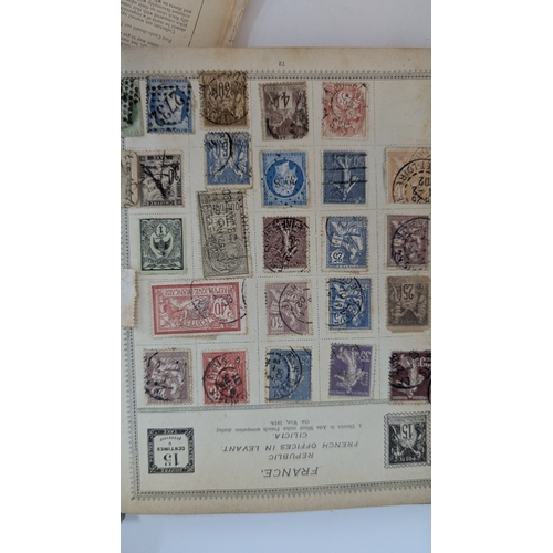 373 - The Roland Hill Postage Album and 4 x Others, GB Queen Victoria and Worldwide