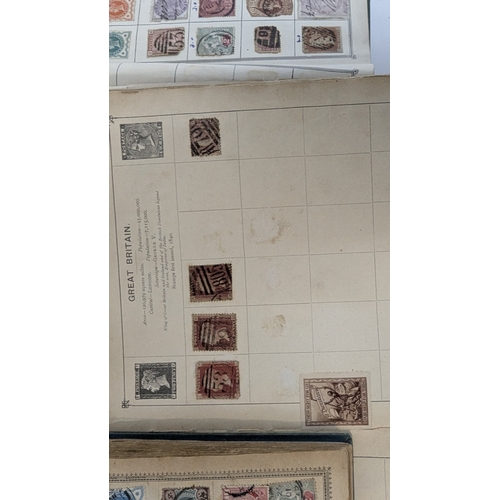 373 - The Roland Hill Postage Album and 4 x Others, GB Queen Victoria and Worldwide