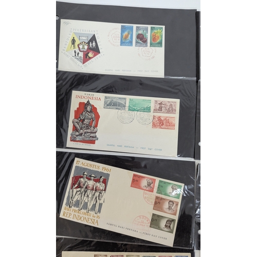 379 - 10 x Indonesian 1961 First Day Covers