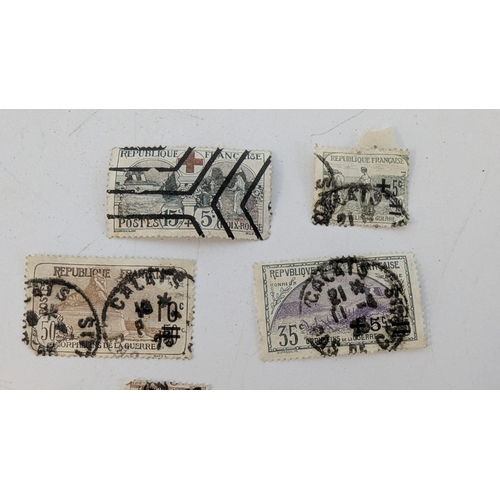 382 - A French Red Cross Stamp and Others