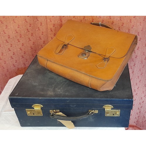 2414 - Vintage School Satchel and Case