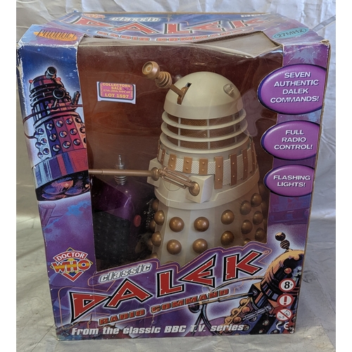 1597 - Boxed Remote Control Dalek And One Small Dalek