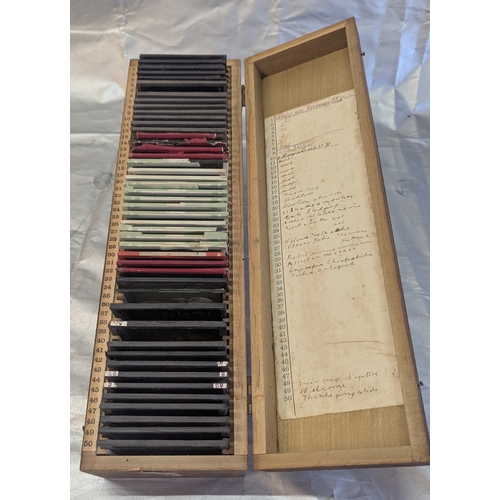 846 - Magic Lantern Slides - Assorted In Wooden Box