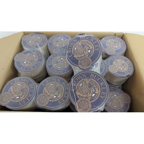 613 - A Box of Crown Buckley Brewery Beer Mats