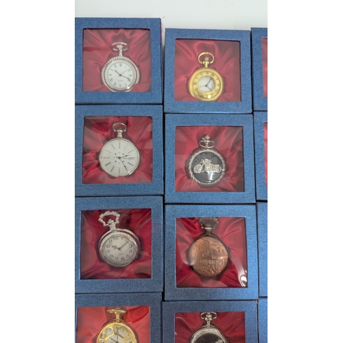 692 - A Collection of 30 x Classic Pocket Watches - Boxed with Collectors Guide