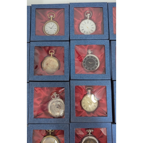 692 - A Collection of 30 x Classic Pocket Watches - Boxed with Collectors Guide