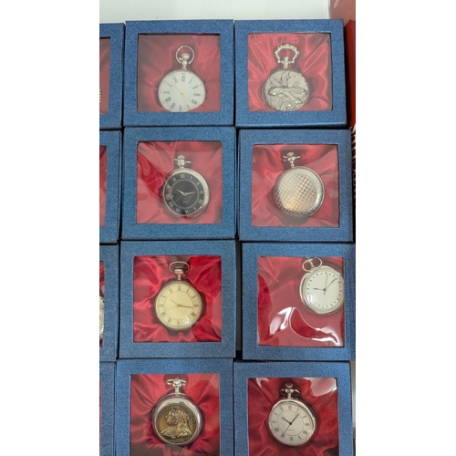 692 - A Collection of 30 x Classic Pocket Watches - Boxed with Collectors Guide