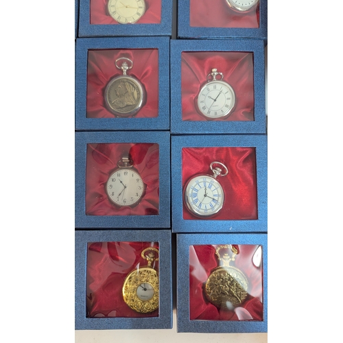 692 - A Collection of 30 x Classic Pocket Watches - Boxed with Collectors Guide