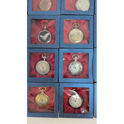 692 - A Collection of 30 x Classic Pocket Watches - Boxed with Collectors Guide