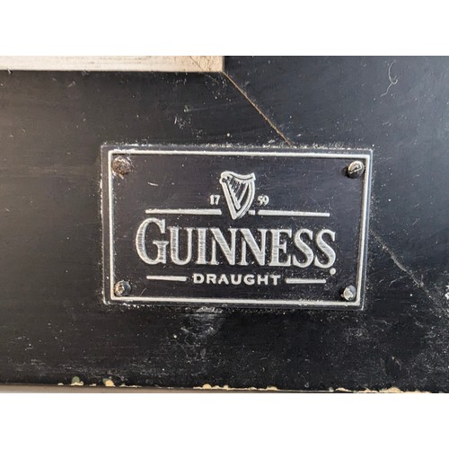 619B - A Framed Official Guinness Sign 48x100cm