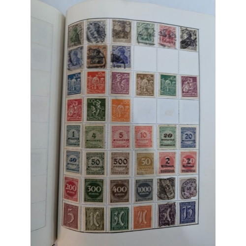 355 - An Album of Worldwide Stamps - Clean - Good German States, Hitler, Penny Reds