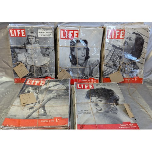 811 - Life Magazine (VSA) 46 Issues - 1939-54 And 6 Others 1911-1992