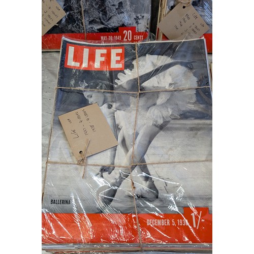 811 - Life Magazine (VSA) 46 Issues - 1939-54 And 6 Others 1911-1992