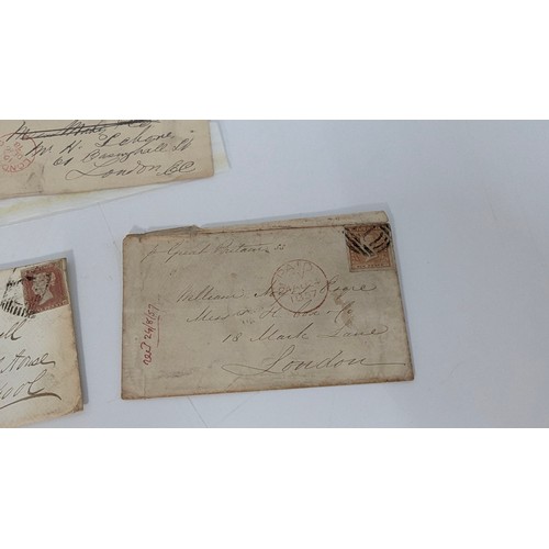 331 - An Assortment Of Victorian Letters And Postal History Including Australian Q.V. 6d Blue Etc.