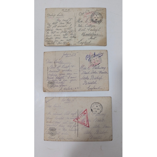 405 - An Assortment Of Antique And Vintage Postcards Including WWI Field Post Office Marks. Mostly Glamour... 