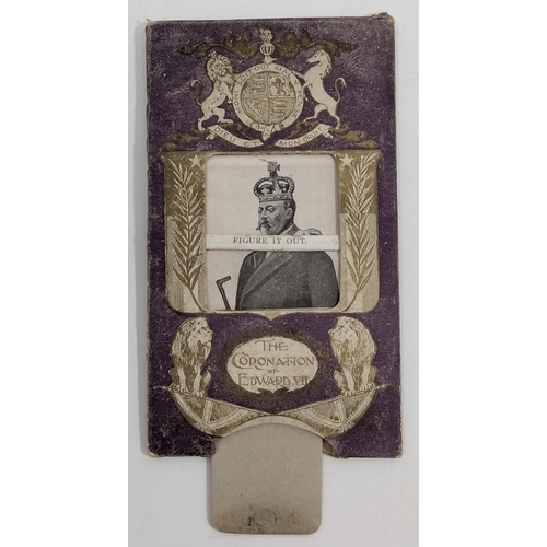 406 - A Novelty Coronation Of Edward VII 'Before And After' Card And Wills Tobacco 'Westward Ho!' Kitten C... 