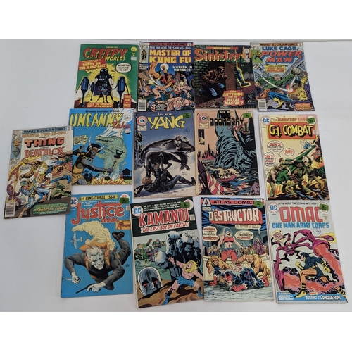 464 - An Assortment Of Vintage D.C., Marvel And Charlton Comics etc. The Thing, Creepy Worlds, Doomsday Is... 