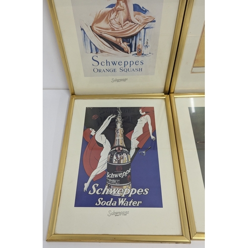 646 - 6 Vintage Schweppes Bar Advertising Prints