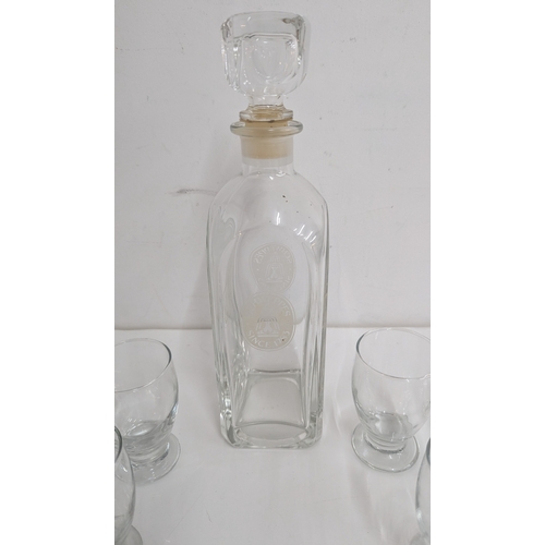 647 - A Schweppes Decanter And A Number Of Spirit Glasses