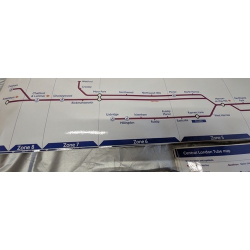 649B - London Underground Carriage Maps - 2 Large Underground Maps, Pocket Maps, Bus Route And Underground ... 